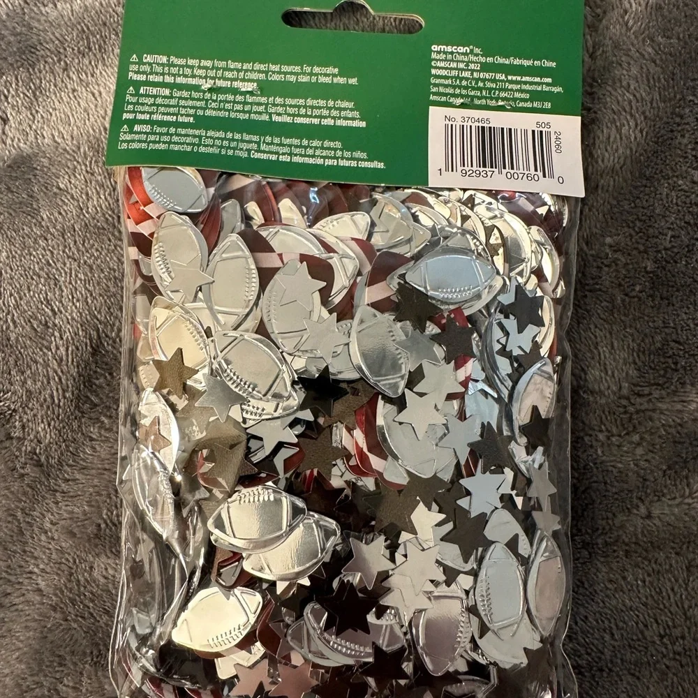 Football Party Decorations Confetti Stars Table Birthday Bar Mitzvah Super Bowl